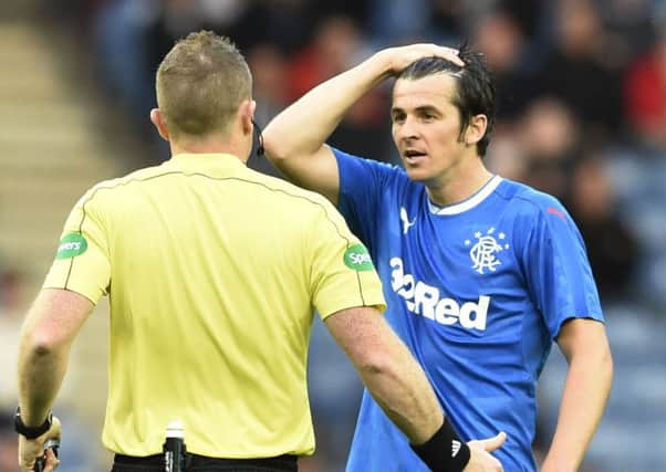 Joey Barton spent a short time at Rangers last season. Picture: PA