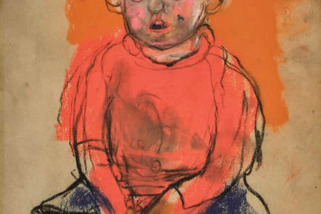 Boy in a Red Jumper by Joan Eardley is expected to generate up to 25,000 at auction next month.