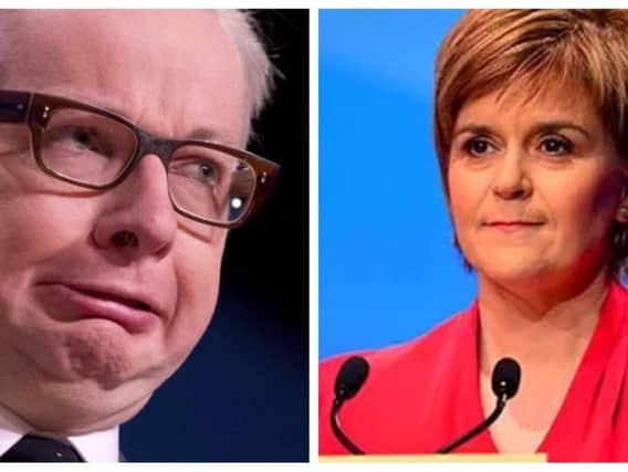 Nicola Sturgeon hit out at Michael Gove on Twitter. Picture: TSPL