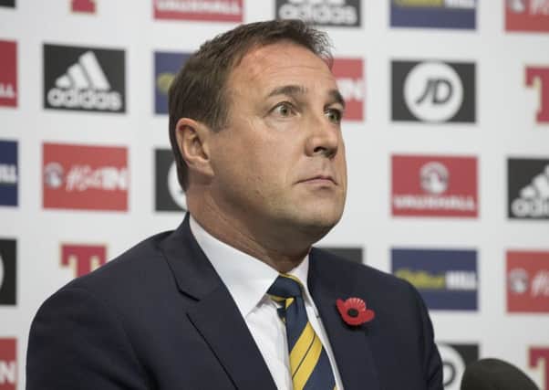 Malky Mackay, interim manager of Scotland, refused to rule out the possibility of taking on the job on a long-term basis. Picture: Getty Images