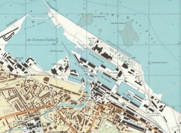 Soviet map of Leith, Edinburgh, printed in 1983. Picture: The Red Atlas