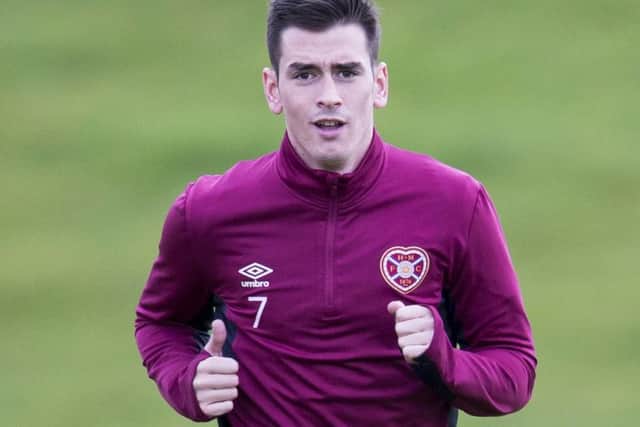 Jamie Walker injured his hamstring against Rangers. Picture: Bruce White/SNS