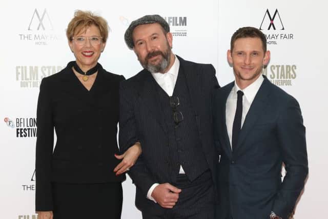 Paul McGuigan with Annette Bening and Jamie Bell at European Premiere of Film Stars Don't Die in Liverpool during the London Film Festival in October PIC: Tim P Whitby/Getty Images for BFI
