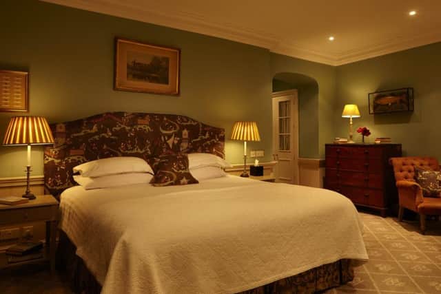 Cosy rooms are completely befitting a traditional high-end hotel.