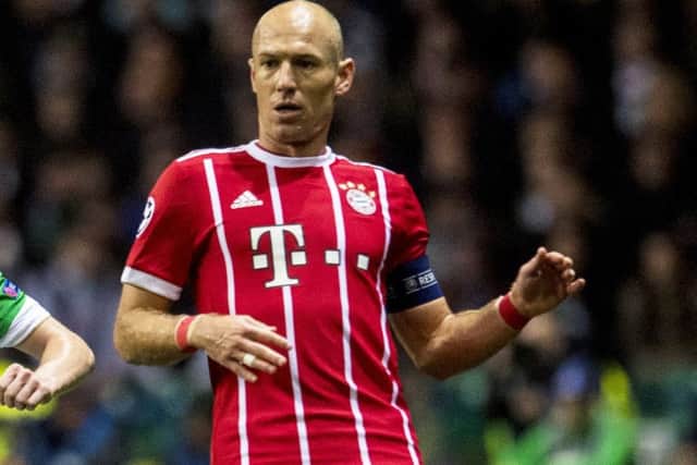 Bayern Munich's Arjen Robben in action at Celtic Park. Picture: Craig Williamson/SNS