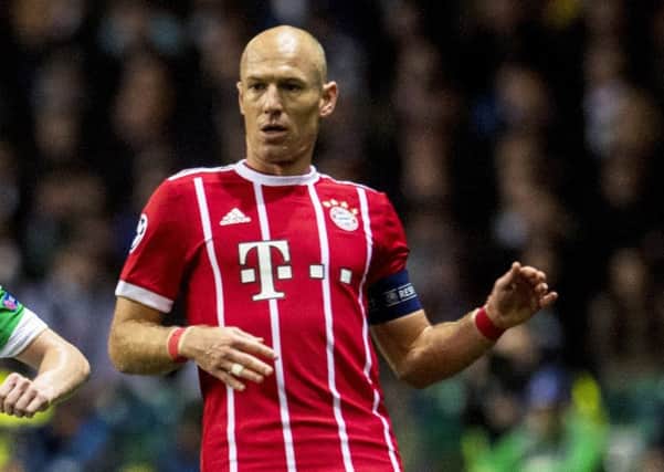 Bayern Munich's Arjen Robben in action at Celtic Park. Picture: Craig Williamson/SNS