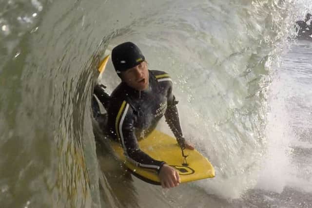 Bodyboarder Josh Christopherson made history at this year's European Surfing Championships at Bore Beach in Jæren, Norway, becoming the first Scot ever to achieve a Eurosurf podium finish PIC: Tim Christopherson