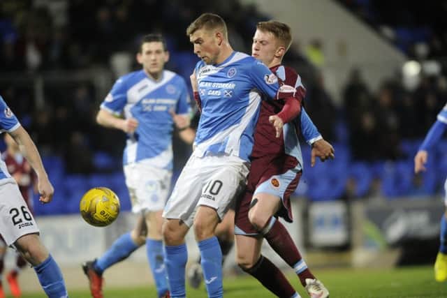 St Johnstone take on Stenhousemuir. Players at the Perth club are among the most loyal in Europe, a survey found. Picture: Alan Murray