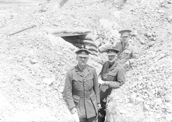 General Sir Aylmer Hunter-Weston in the trenches.