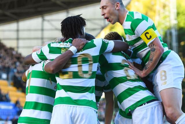 Celtic break their own 100-year-old British record for unbeaten games. Picture: SNS/Craig Williamson