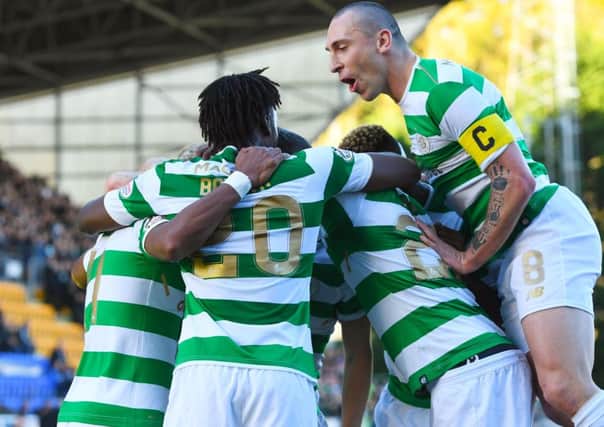 Celtic break their own 100-year-old British record for unbeaten games. Picture: SNS/Craig Williamson