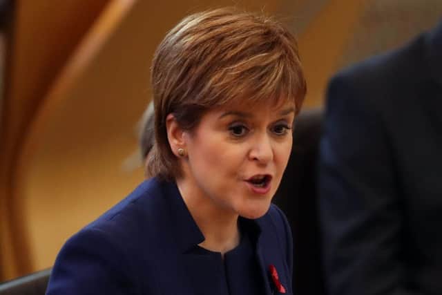 First Minister Nicola Sturgeon gave the clearest hint yet that she will use the Scottish Parliaments powers to increase income tax next year. Picture: PA