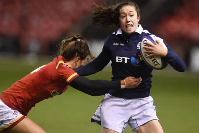 Scotland's Rhona Lloyd scored a try against Spain. Picture: Paul Devlin/SNS/SRU