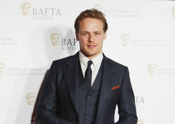 Outlander's Sam Heughan arriving for the British Academy Scottish Awards at the Radisson Blu Hotel in Glasgow. Picture: PA