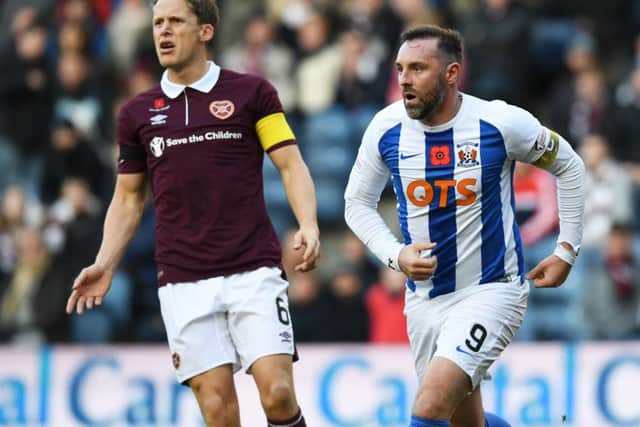 Kilmarnock's Kris Boyd at Murrayfield. Picture: Craig Foy/SNS
