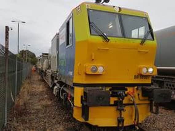 The maintenance train involved. Picture: Rail Accident Investigation Branch