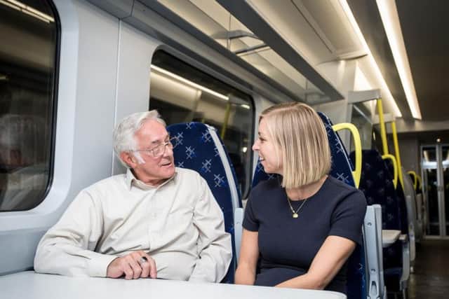 Seats are aligned with windows in the new trains. Picture: ScotRail
