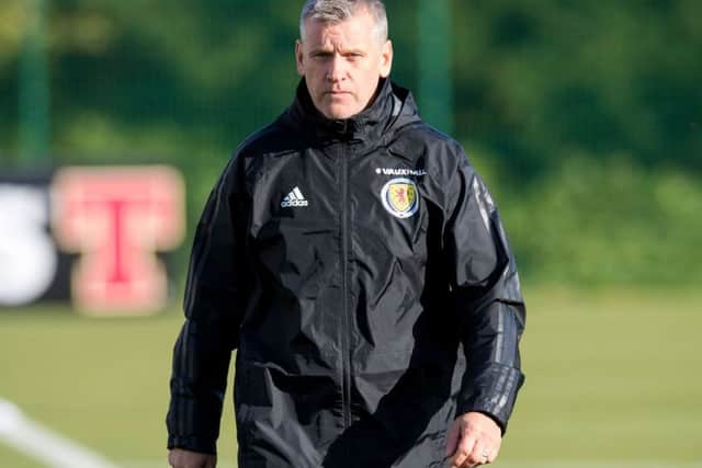 Interim Scotland coach Eric Black at a training session. Picture: Ross Parker/SNS