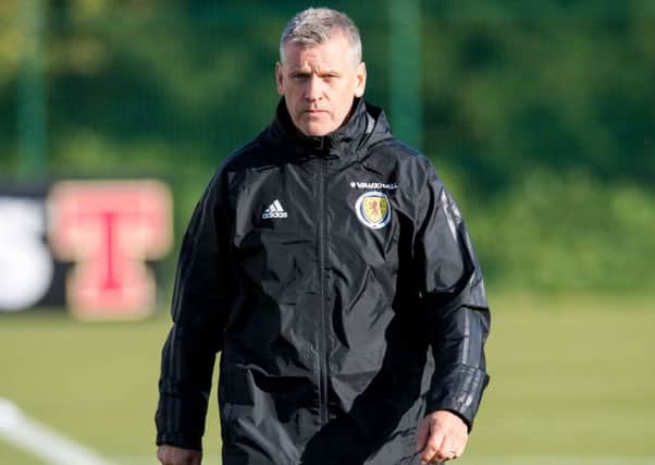 Interim Scotland coach Eric Black at a training session. Picture: Ross Parker/SNS