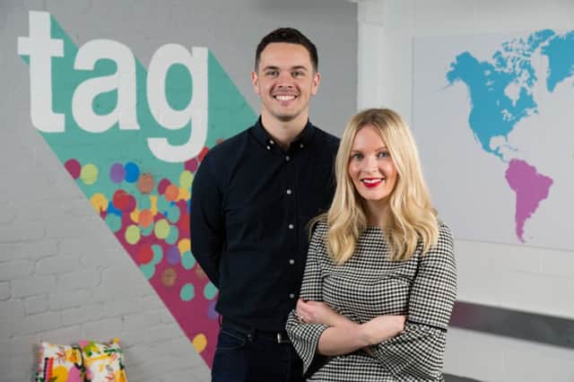Laura and Craig Davidson of Tag Digital. Picture: Martin Shields