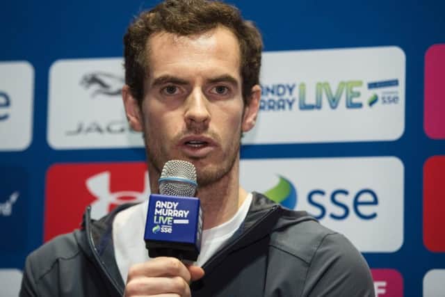 The baby will be Andy Murray's second child. Picture: John Devlin