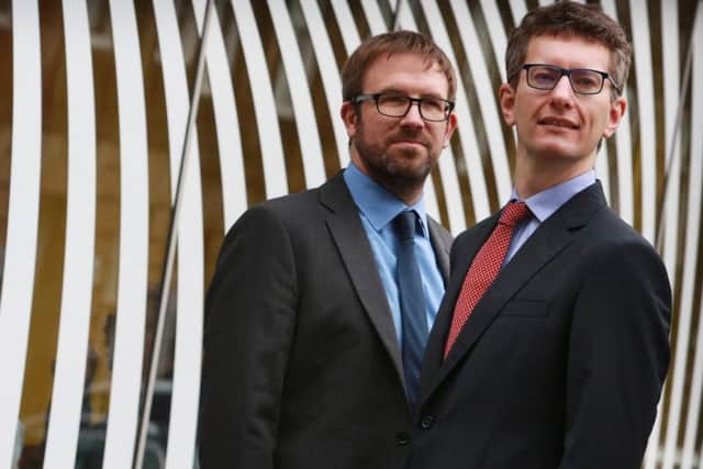 Robert Gregory and Alistair Hindle. Picture: Stewart Attwood
