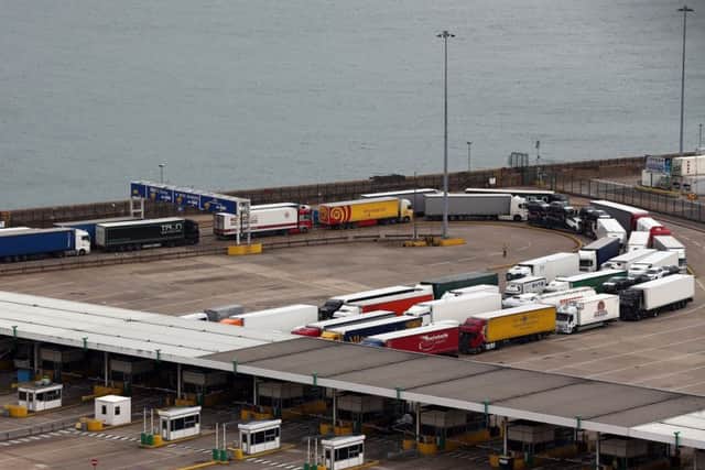 Will long queues of lorries start to form at the Port of Dover when we leave the EU at 11pm on 29 March, 2019?  Picture: Getty