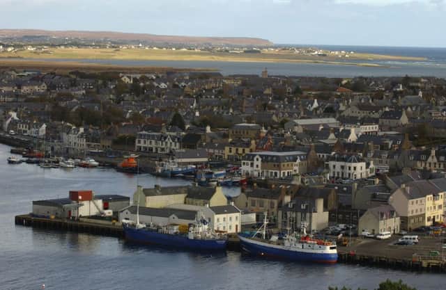 A view over Stornoway on the Isle of Lewis. One of the shortlisted FutureTown design envisages a new waterfront walkway built to encourage more leisure activities. Picture: TSPL