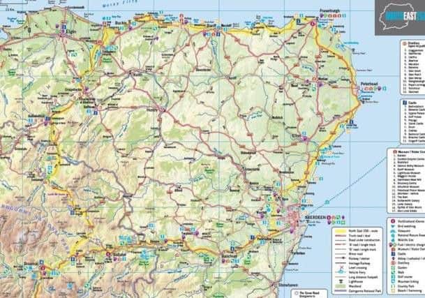 The North East 250 route. Picture: North East 250
