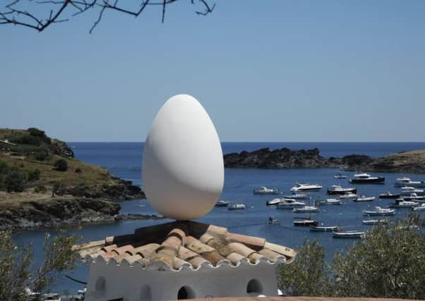 An egg on the roof of the house where Salvador Dali lived at Port Lligat. Photograph: Kirsty Hoyle