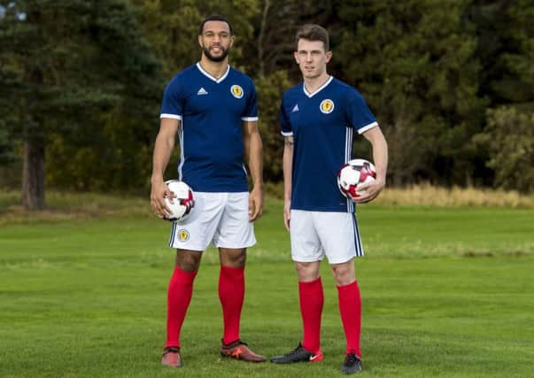 Scotland's Matt Phillips (left) with Ryan Jack. Picture: SNS