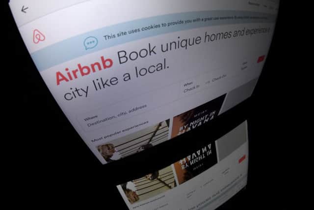 The logo of online lodging service Airbnb  (Picture: AFP/Getty Images)
