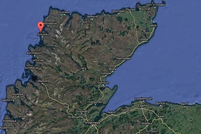 Handa sits off the Sutherland coast. Picture: Google