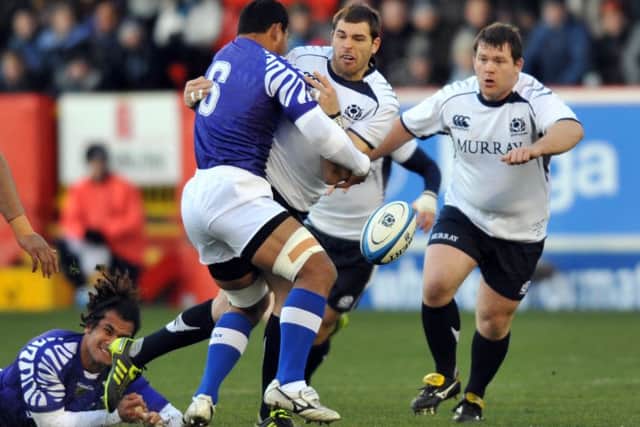 Scotland played Samoa at Pittodrie in the 2010 autumn Test Series. Picture: Jane Barlow