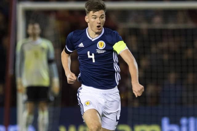 Kieran Tierney captained Scotland against the Netherlands. Picture: Craig Williamson/SNS