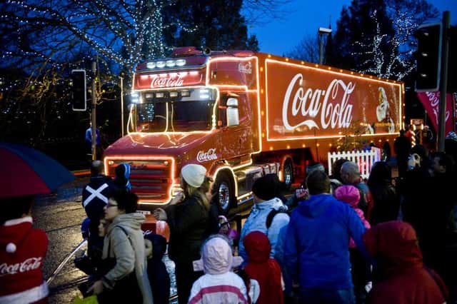 Coca-Colas Christmas Coke Truck tour was due to start in Glasgow. Picture: Ian Georgeson