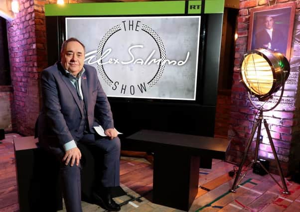 Alex Salmond is hosting his RT chat show. Picture: Chris Radburn/PA Wire