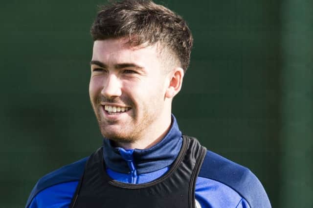 Stevie Mallan aims to catch his manager's eye. Picture: Paul Devlin/SNS