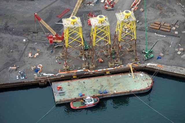 An aerial shot of the BiFab yard at Methil, one of three operated by the Burntisland-based firm
