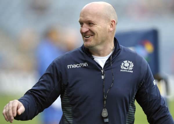 Gregor Townsend takes charge of the Scotland team for the first time at Murrayfield. Picture: Neil Hanna