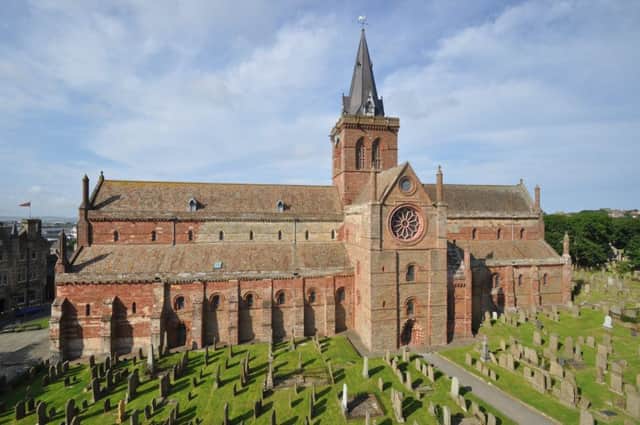 St Magnus Cathedral in Kirkwall dates from the 12th century. Picture: Wikicommons