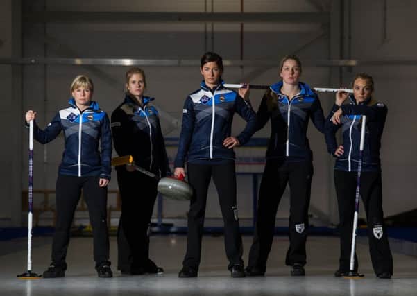 The Team Muirhead curling team which will be representing Scotland at the European Championships, from left: Kelly Schafer (alternate), Vicki Adams , Eve Muirhead, Lauren Gray and Anna Sloan.
 Picture: John Devlin