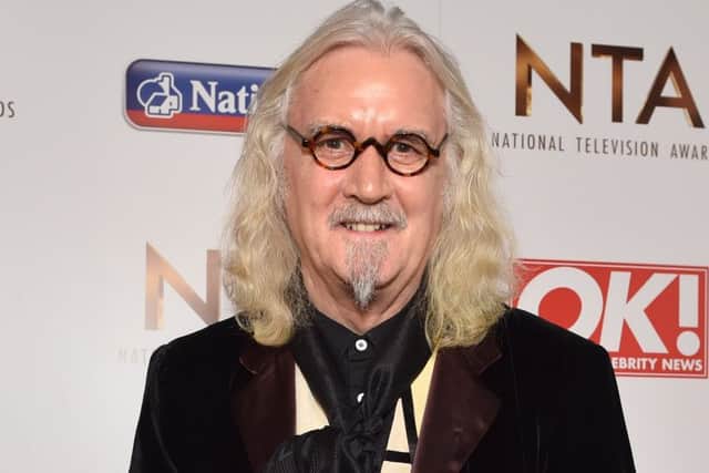 Billy Connolly with the Special Recognition Award pictured backstage at the Nation Television Awards 2016. Picture: Matt Crossick/PA Wire.