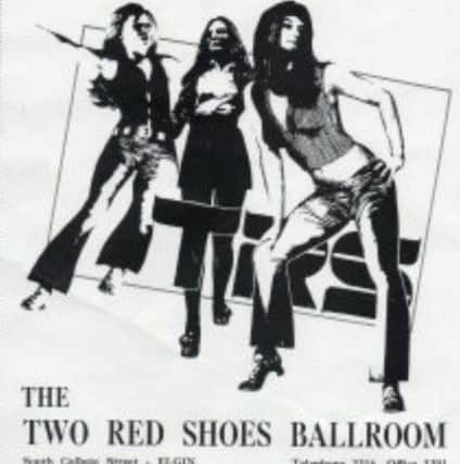 A disco flyer for the Two Red Shoes Ballroom. PIC: Scotbeat.