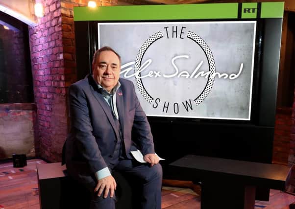 Alex Salmond's RT chat show launched last month