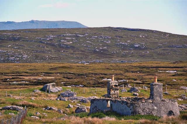 Abandoned house on Lochboisdale on South Uist  shows remnants of past occuptation. PIC Contributed.