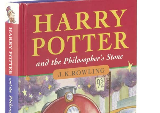 This first edition of Harry Potter and the Philosophers Stone has sold for a world record Â£106,250. Picture: SWNS