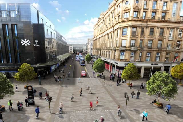 An artist impression of what Argyle Street in Glasgow could look like after the development
