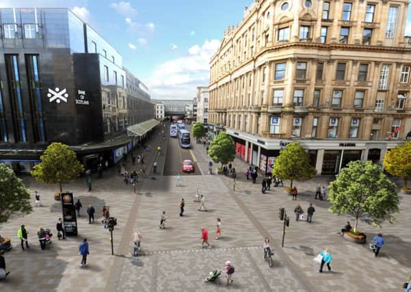 An artist impression of what Argyle Street in Glasgow could look like after the development