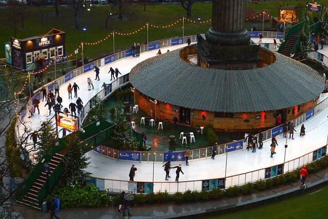 St Andrew Square Gardens ice rink. Picture: Contributed
